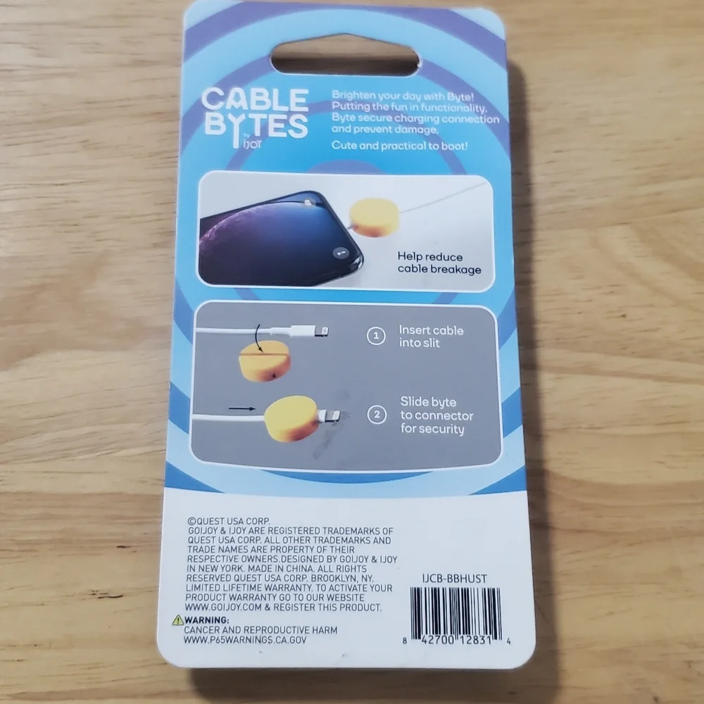 2 Pack Cable Bytes, Cable Protectors - Basketball & Hustle